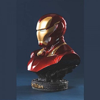 Gwgbxx Vendicatore Busto Busto Scultura Iron Man Modello Anime Ornamento 6.6in