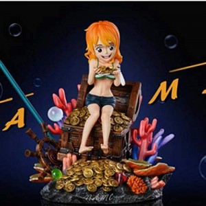 One Piece Statue Nami Bust Sd Ratio Full-Length Portrait Gk Action Figure Collection Model Toys 13 Cm