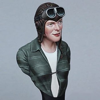 PANGCHENG 1/10 Lady Lindy Pilota Busto Modello in Resina GK Kit Non assemblato e Non Verniciato