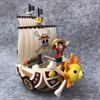 Pirate Miles Sunshine Sun cappello di paglia di seconda generazione Gruppo pirata Sonny modello di nave modello di azione in PVC decorazione regalo di compleanno dimensioni 20 cm