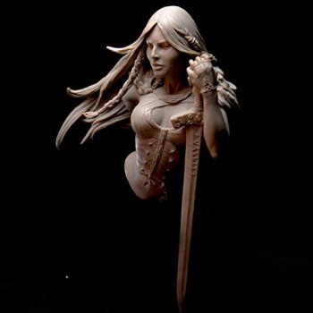 Risjc 1/10 Resin Bust Character Busto Model Pack Ancient Female Warrior White Model Kit // N55290