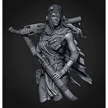 Risjc 1:12 Modello di Busto di Donna guerriera in Resina Non assemblato Kit Modello di Busto Non Verniciato // N05541