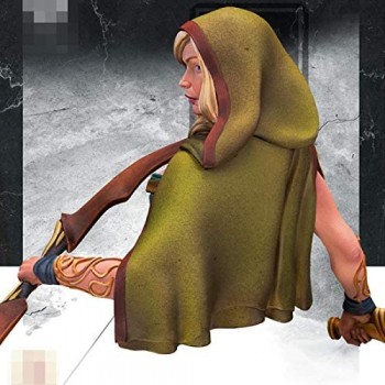 Risjc 1/12 Resina Busto Personaggio Busto Modello Ancient Fantasy Huntress Unassembled Unpainted Model Kit // N52337