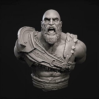 Splindg 1/10 Angry Ancient Warrior Bust Resin Model Unassembled And Unpainted // K99841