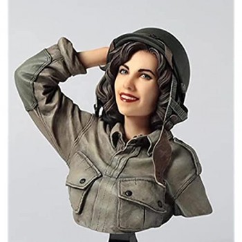 Splindg 1/9 Resin Bust Model WWII US Army Female Soldier\'s Unpainted Bust Kit / G17261