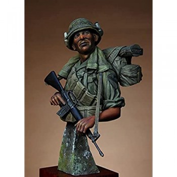 Splindg Modello di Busto 1: 9 di Soldati in Prima Linea della Guerra del Vietnam Kit Modello di Busto Bianco Non Verniciato / G29231