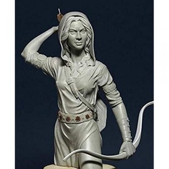 weizhang 1/10 Ancient Female Archer Warrior Busto Resin Model Model Pack Unassembled And Unpainted // X177