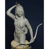 weizhang 1/10 Ancient Female Archer Warrior Busto Resin Model Model Pack Unassembled And Unpainted // X177