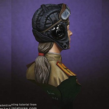 weizhang 1/10 della seconda Guerra Mondiale Femminile Air Force Tema Militare Figura in Resina Busto GK Non Dipinto nessun Colore