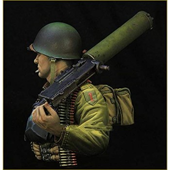 weizhang 1/10 Resin Bust Baubaubaule Army Machine Gunner