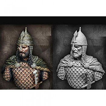 weizhang 1/10 Resin Figure Busto of Ancient Military Officer GK Historical Character Nessun Rivestimento nessun Colore