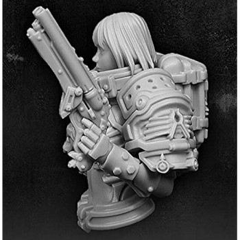 weizhang 1/12 Resin Bust Kit Sci-Fi Female Warrior Bust 2911