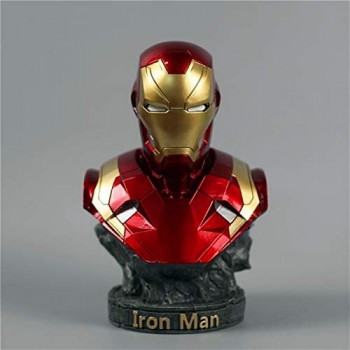 ZHI BEI Marvel Avengers Giant Hero Series Iron Man Humanoid Bust Busto 18 cm 36 cm Ispirato a Marvel Comics (Color : 36cm)