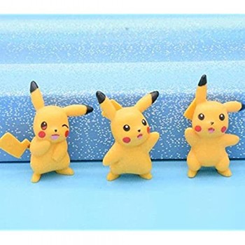Anime Skulptur Pikachu. Borsa OPP 4.5CM Modello anime Collezione di sculture Regalo Regali anime Giocattoli modello Kit