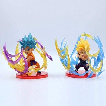 Dragon Ball Z Vegeta Son Goku Super Saiyan 9 PZ/Set Figure Anime PVC Souvenir Modello Scultura Collezione Regalo Regali Anime Giocattoli Kit Modello