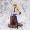 Fate / Grand Order Barile Posizione seduta Giovanna d'Arco Modello anime Statua Ornamenti animati Action Figure 20 cm Regali anime Giocattoli modello Kit
