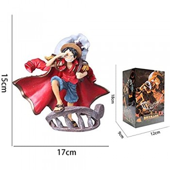 LHLBD Anime Figure One Piece Rufy Premium Immagine in Scatola Giocattolo Modello Statua Bambola Scultura Altezza 15 cm