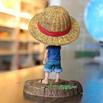 Mdcgok Q Posket Rufy Cappello di Paglia Figure Anime One Piece GK Action Model 15cm PVC Anime Statue Figura da Collezione Regalo per I Fan Monkey D.Rufy Rufy 1 pz