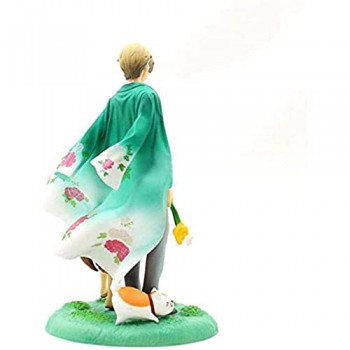 Natsume S Book of Friends Takashi Natsume Standing Foxes Anime Modello Statua Animata Ornamenti animati 18 cm Anime Regali Giocattoli Giochi Modello Kit