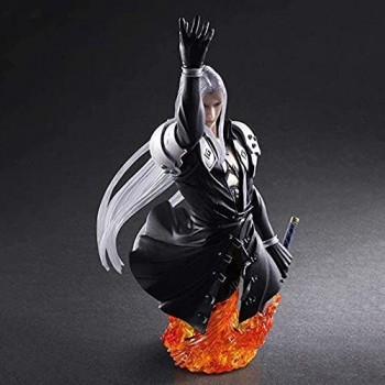 Sephiroth 20cm Anime figura metà della statua del corpo Busto Caratteri animati Animati Statua Giocattolo Giocattolo Giocattoli Anime Giocattoli Giocattoli Kit modello
