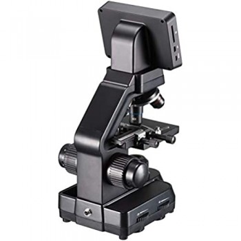 Bresser Microscopio Biolux Touch 5 MP LCD Microscopio per scuola e hobby con tavolo meccanico incrociato HDMI USB porta SD