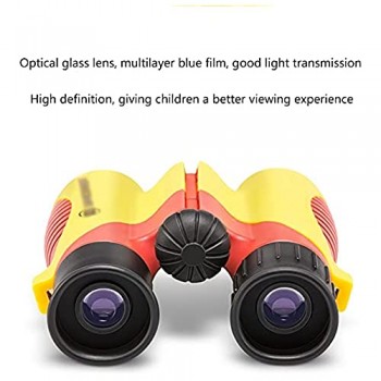 ZRJ Binocolo in gomma 6 x 21 giocattolo binocolo per bambini ad alta risoluzione ottica mini binocolo compatto regalo festival per bambini telescopio (colore : nero)