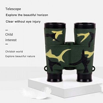 Binocolo telescopio per bambini e adulti giocattolo educativo binoculare per bambini mimetico ad alta definizione 6X / 8X per guardare giochi Viaggi Escursionismo Esplora Osservazione della natura (V