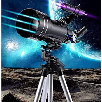 GaoF Telescopio astronomico treppiede Regolabile in Alluminio con Zaino e 3 oculari Adatto per Principianti Dilettanti