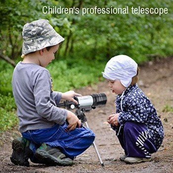 Garsentx Telescopio monoculare telescopio astronomico Professionale nello Spazio monoculare con treppiede Telescopio Portatile Apprendimento educativo Giocattolo per Bambini Principianti.