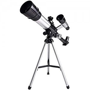 HUAQINEI binocolo telescopio per Bambini e Principianti telescopio astronomico Giocattolo scientifico educativo per Bambini telescopio rifrangente con treppiede Leggero