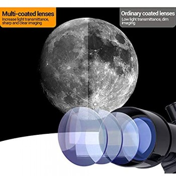 HUTACT Telescopi per Bambini Principianti Telescopi Rifrattori per Astronomia - Guardando la Luna Osservazione Uccelli Visualizzazione dello Scenario Naturale