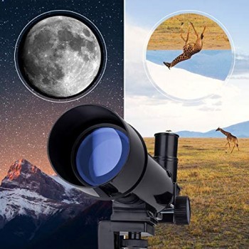 HUTACT Telescopi per Bambini Principianti Telescopi Rifrattori per Astronomia - Guardando la Luna Osservazione Uccelli Visualizzazione dello Scenario Naturale
