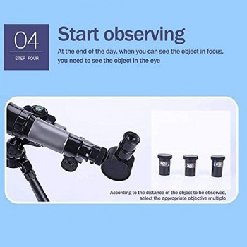 IF.HLMF Telescopio astronomico Portatile e Potente 20x-40x Facile da Montare e Utilizzare Ottimo per Bambini e Principianti. Telescopio per la Luna