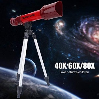 LULUTING CQS Bambini Science Experiment HD Telescope (Red)
