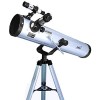 Seben 76/700 AZ - Telescopio astronomico a Specchio per Bambini Incluso treppiede in Alluminio Grande Set di filtri per oculari
