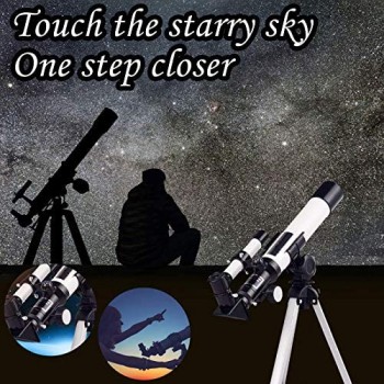 Telescopi per bambini principianti telescopio astronomico con treppiede regolabile telescopio portatile ad alto ingrandimento per luna pianeti e osservazione delle stelle ideale per bambini e tel