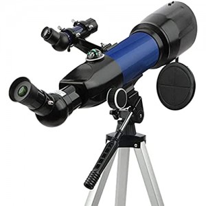 Telescopio astronomico telescopio rifrattore portatile da 70 mm per principianti e bambini con treppiede regolabile e borsa impermeabile esperimento di educazione scientifica telescopio cielo stel