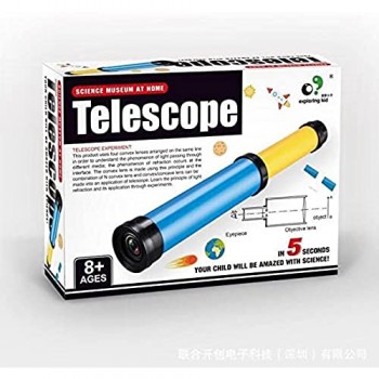XKMY - Telescopio monoculare per bambini zoomabile idea regalo per bambini campeggio avventura scienza telescopio per bambini (colore A)