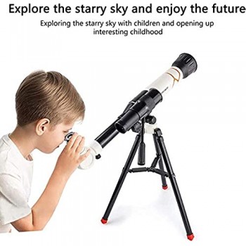 ZHEYANG Telescopio Astronomico Bambini Telescopio A Tubo Singolo per L\'osservazione della Stella della Fotografica Ad Alta Risoluzione (Colore : Bianca)