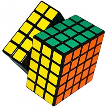 Coolzon® Cubo Magico 5x5x5 Speed Puzzle Magic Cube Velocità Twisty Giocattolo PVC Adesivo 63mm Nero