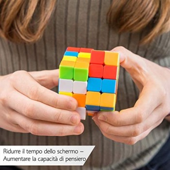 CUBIDI® Magic Cube 4x4 - Tipo Sydney - Senza Adesivi - Speedcube 4x4x4 con Caratteristiche Ottimizzate per lo Speed Cubing - Magic Cube per Principianti ed Esperti