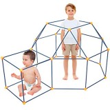 EXTSUD Costruzione Giocattolo Bambini Kit 90 Pezzi Gioco Costruzioni Castelli Tenda Razzo Torre Fai da Te 3D Puzzle per Bambini Più di 3 Anni