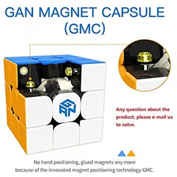 GAN 354 M v2 Cubo velocità Magnetico 3x3 Cubo Magico Stickerless Senza Adesivo GAN354 M Ver.2020 Giocattolo Puzzle per Bambini e Mani Piccole