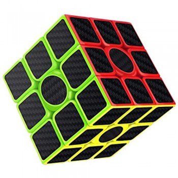 Gritin Cubo Magico 3x3 Smooth Velocit Cubo Puzzle e Tornitura Facile Super Resistente con Vivido Cubo Colorato per Gioco di Allenamento Mentale o Idea Regalo per Feste
