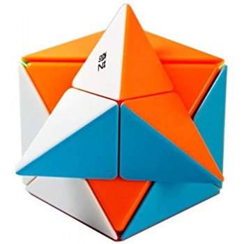 Gube 8 Axis X Cubo Magico Dino Skew Cubo Puzzle Irregolare Cubo Multi-Colour Stickerless
