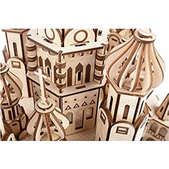 GuDoQi Puzzle 3D Legno Modellini Cattedrale di San Basilio da Costruire Costruzioni Legno Kit Fai da Te Creativo per Modellismo Architettura Idee Regalo Uomo e Donna Passatempi per Adulti