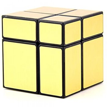 HJXDtech - Giocattoli educativi Shengshou Irregolare 2x2x2 Mirror Magic Metti alla cubo 3D Twist Puzzle cubo - Oro