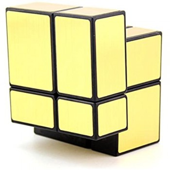 HJXDtech - Giocattoli educativi Shengshou Irregolare 2x2x2 Mirror Magic Metti alla cubo 3D Twist Puzzle cubo - Oro