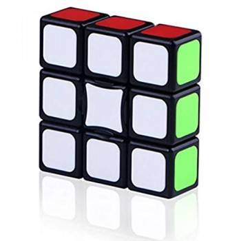 HJXDtech - Set di cubi Floppy Confezione da 4 cubo magici semplici a 1 Strato 1x3x3 1x2x2 1x2x3 e Ghost Cube Speed Cube Puzzle Set per Brain Training Game