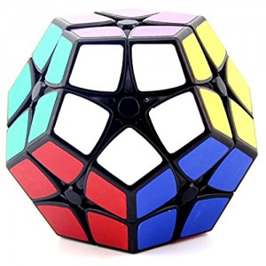 HJXDtech- Shengshou Nuovo Irregolare Magico cubo 2x2x2 cubo Megaminx velocità (Nero)